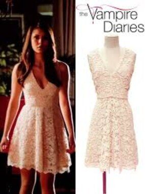 French Connection 'Loving Crochet' Fit & Flare Dress- As Seen On Vampire Diaries